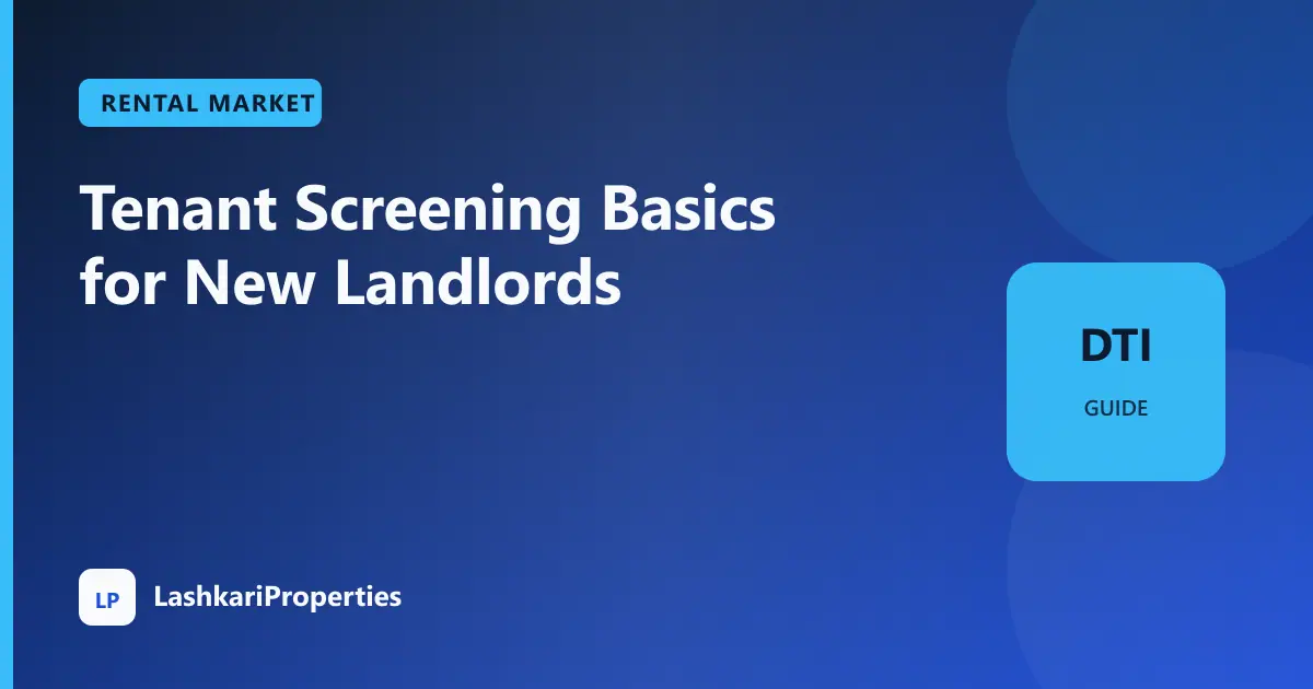 Tenant Screening Basics for New Landlords