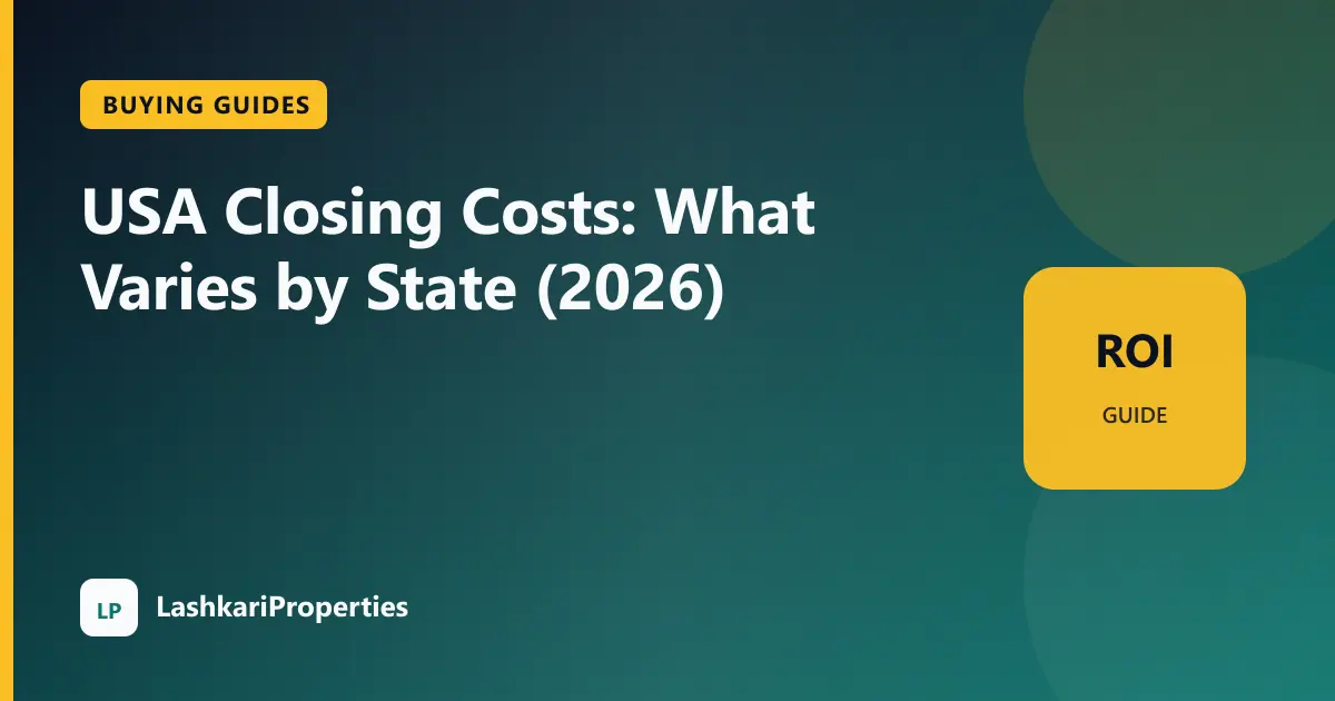 USA Closing Costs: What Varies by State (2026)