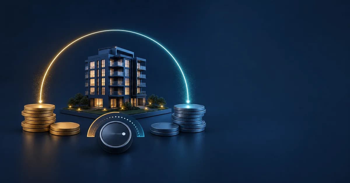 Illustration for the Currency Converter: Convert property prices between currencies using a reference exchange rate.