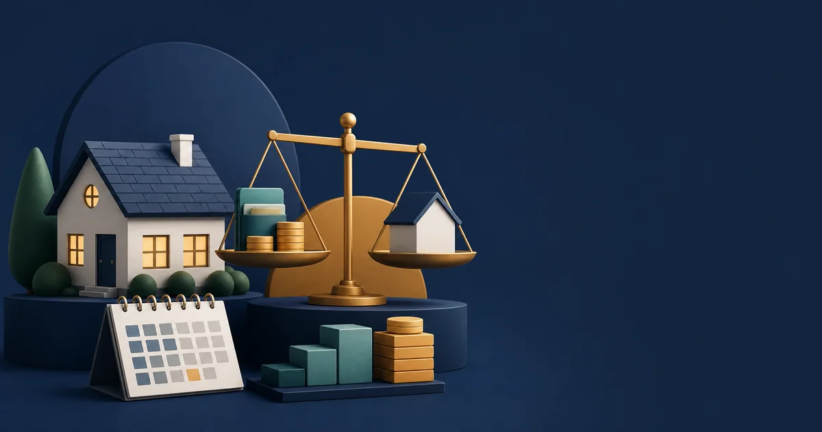 Illustration for the Home Affordability Calculator: Find out how much home you can afford based on income, debts, and down payment.