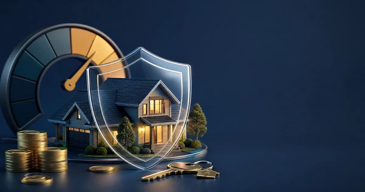 Illustration for the Mortgage Insurance (PMI) Calculator: Find out whether mortgage insurance applies, what it costs monthly, and how to avoid it.