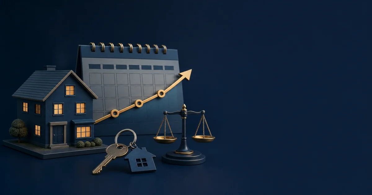 Illustration for the Rent Increase Calculator: See the monthly and yearly impact of a proposed percentage rent increase.