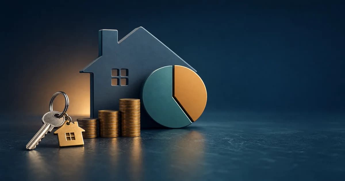 Illustration for the Down Payment Calculator: Work out your down payment, loan amount, and how the deposit percentage affects your loan.