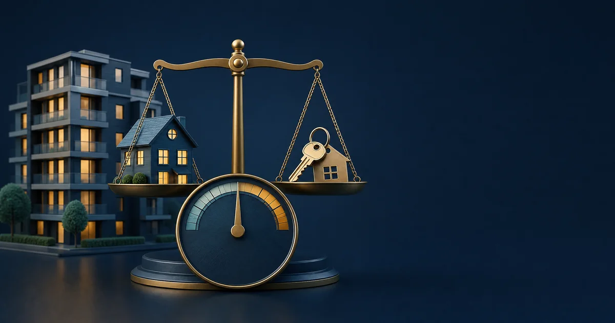 Illustration for the Price-to-Rent Ratio Calculator: Compare property prices against local rents to judge whether a market favors buying or renting.