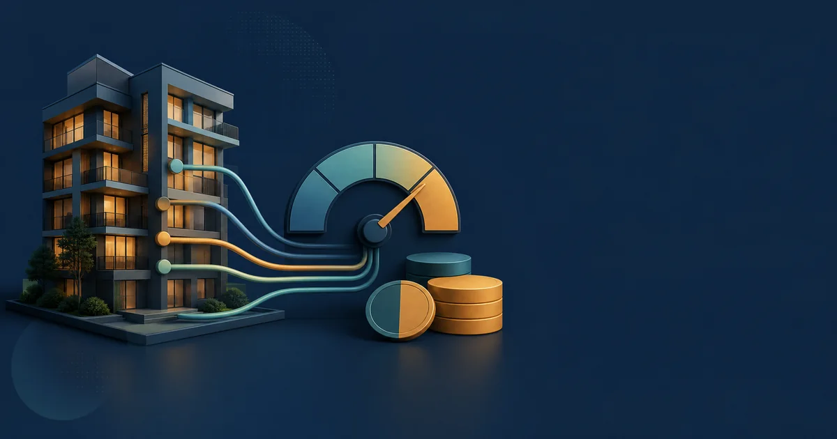 Illustration for the Rental Yield Calculator: Measure gross and net rental yield to compare income potential across properties.