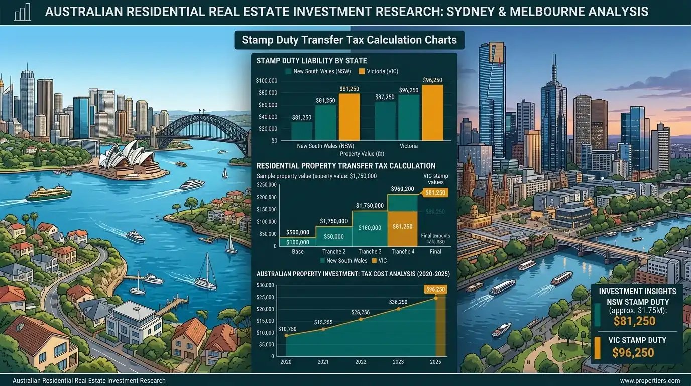 Australia Stamp Duty Transfer Tax Analytics Header Illustration